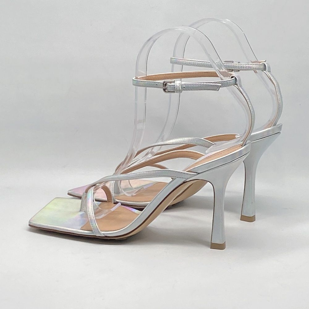 Bottega Veneta Stretch Leather Strappy Thong Sandals size 37.5 - Picture 7 of 14